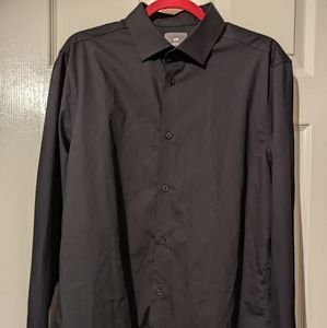 H&M MEN'S DRESS SHIRT Black